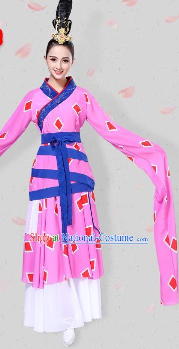 China Classical Dance Costume Traditional Han Dynasty Palace Dance Water Sleeve Dress