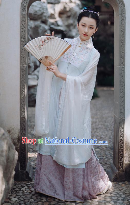 China Ancient Royal Countess Costumes Traditional Court Hanfu Dress Ming Dynasty Imperial Mistress Historical Clothing