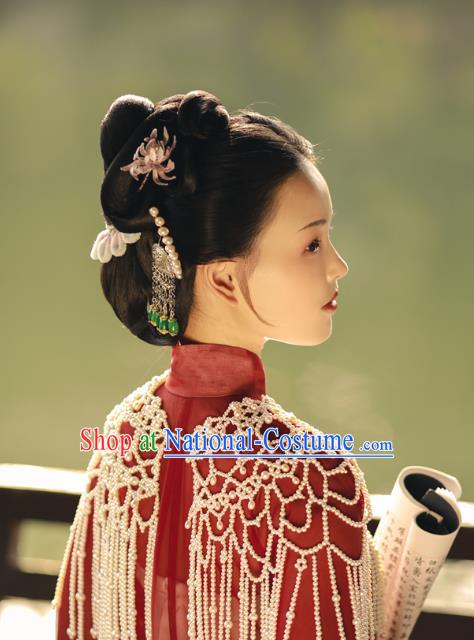 China Traditional Ming Dynasty Imperial Consort Historical Clothing Ancient Court Countess Hanfu Dress Costumes