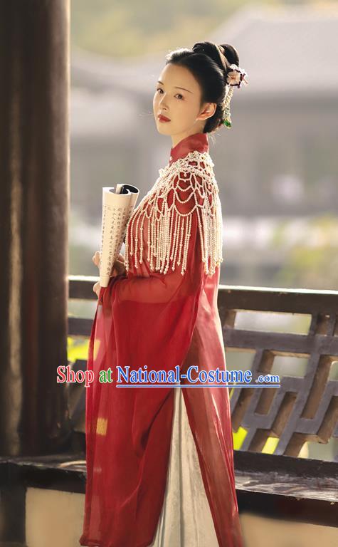 China Traditional Ming Dynasty Imperial Consort Historical Clothing Ancient Court Countess Hanfu Dress Costumes