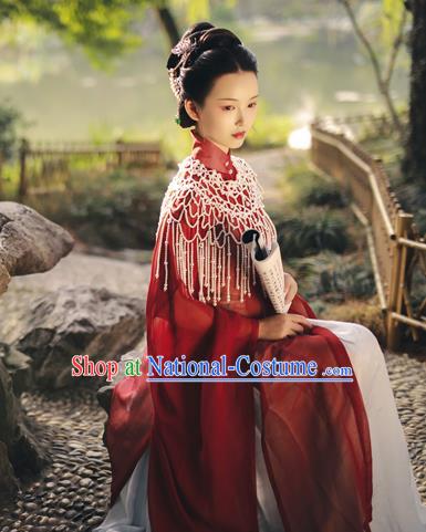 China Traditional Ming Dynasty Imperial Consort Historical Clothing Ancient Court Countess Hanfu Dress Costumes