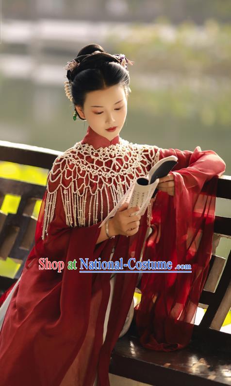 China Traditional Ming Dynasty Imperial Consort Historical Clothing Ancient Court Countess Hanfu Dress Costumes