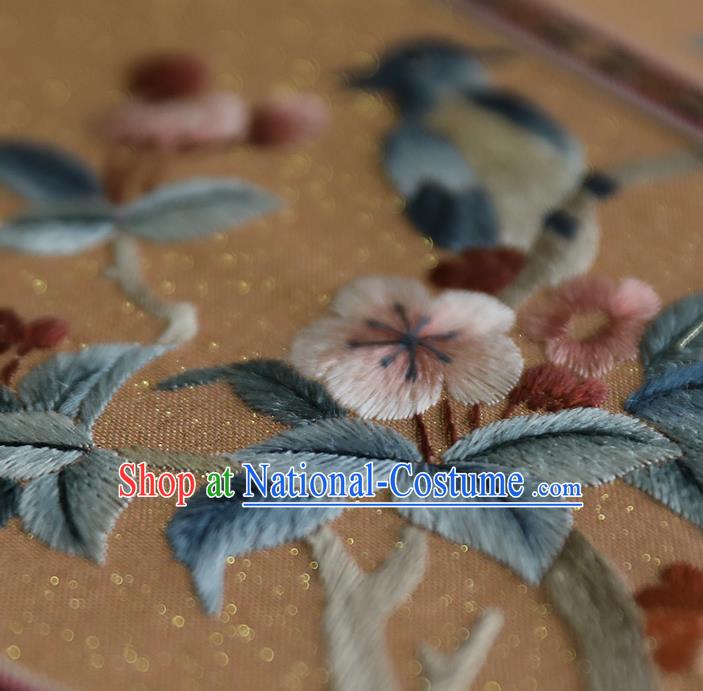 China Traditional Wedding Embroidered Palace Fan Handmade Fans Hanfu Silk Fan