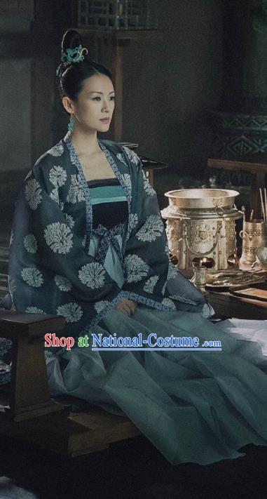 China Ancient Hanfu Dress Clothing Drama The Rebel Princess Zhang Ziyi Garment Costumes and Headdress