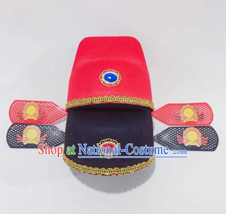 China Ancient Style Wu Sha Hat Traditional Peking Opera Scholar Hat Official Headwear