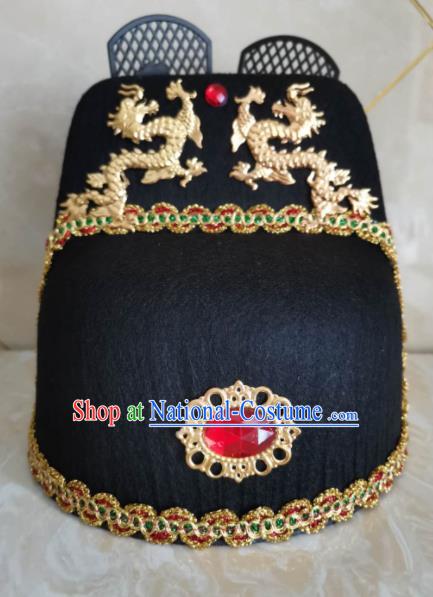 China Traditional Peking Opera Swordsman Hat Ming Dynasty Official Headwear Ancient Style Wu Sha Hat