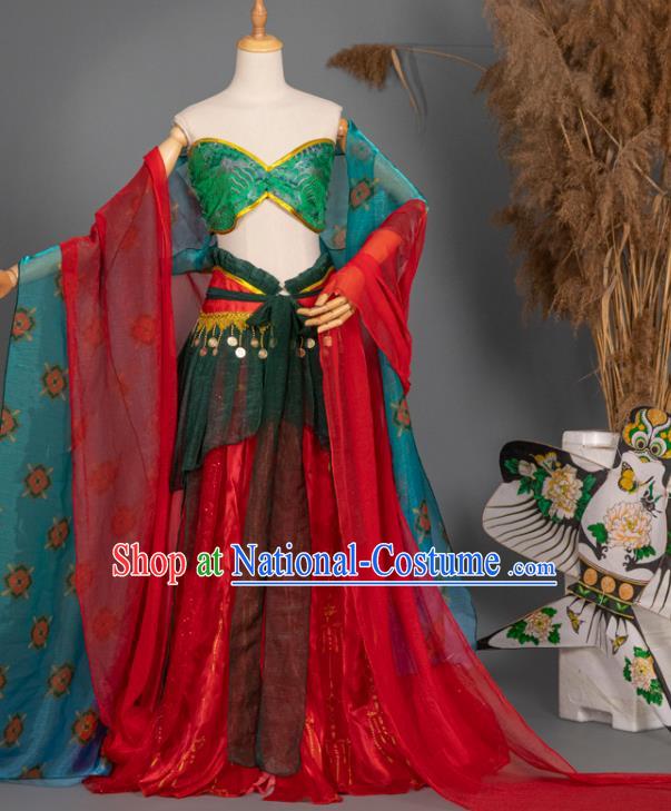 China Classical Dance Clothing Cosplay Dunhuang Fairy Hanfu Dress Ancient Princess Garment Costumes