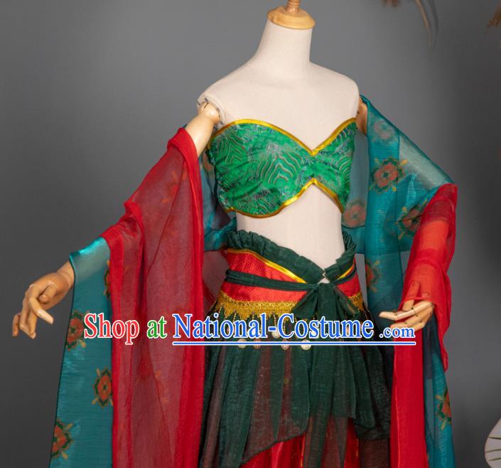 China Classical Dance Clothing Cosplay Dunhuang Fairy Hanfu Dress Ancient Princess Garment Costumes