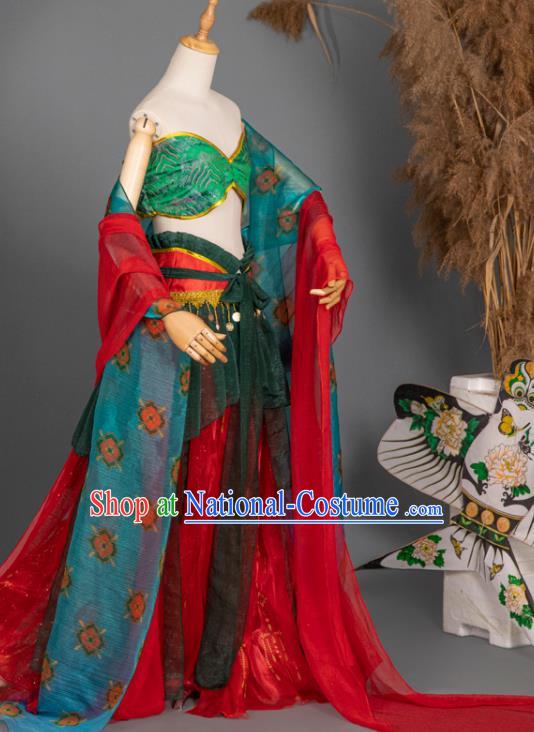 China Classical Dance Clothing Cosplay Dunhuang Fairy Hanfu Dress Ancient Princess Garment Costumes