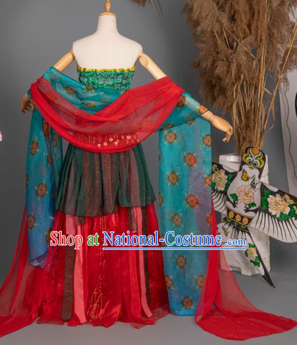 China Classical Dance Clothing Cosplay Dunhuang Fairy Hanfu Dress Ancient Princess Garment Costumes