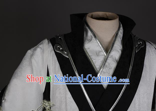 Chinese Game Jian Xia Qing Yuan Clothing Ancient Swordsman Attires Cosplay Taoist Priest Garment Costumes