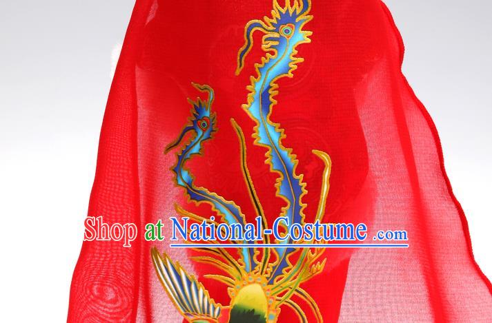 Handmade Red Traditional China Beijing Silk Figurine - Empress Wang Zhaojun