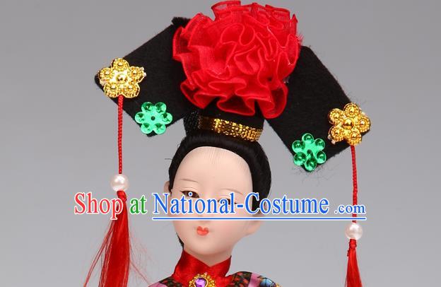 Handmade Traditional China Beijing Silk Figurine - Qing Dynasty Princess