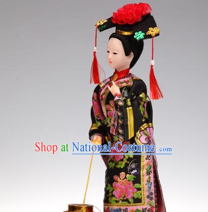 Handmade Traditional China Beijing Silk Figurine - Qing Dynasty Princess