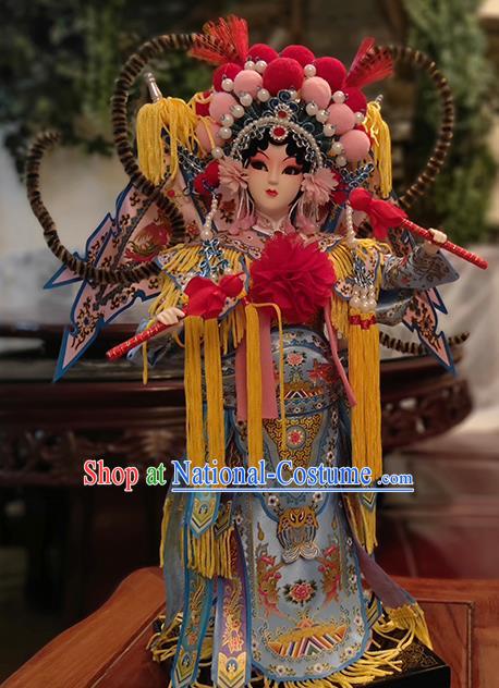 Handmade Traditional Peking Opera Doll China Beijing Silk Figurine - Liang Hongyu