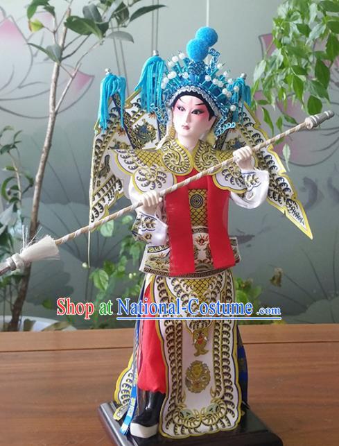 Handmade China Beijing Silk Figurine Traditional Peking Opera Doll - Yang Zongbao