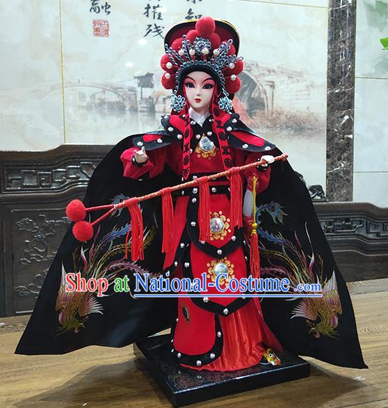 Handmade Traditional Peking Opera Doll China Beijing Silk Figurine - Hua Mulan