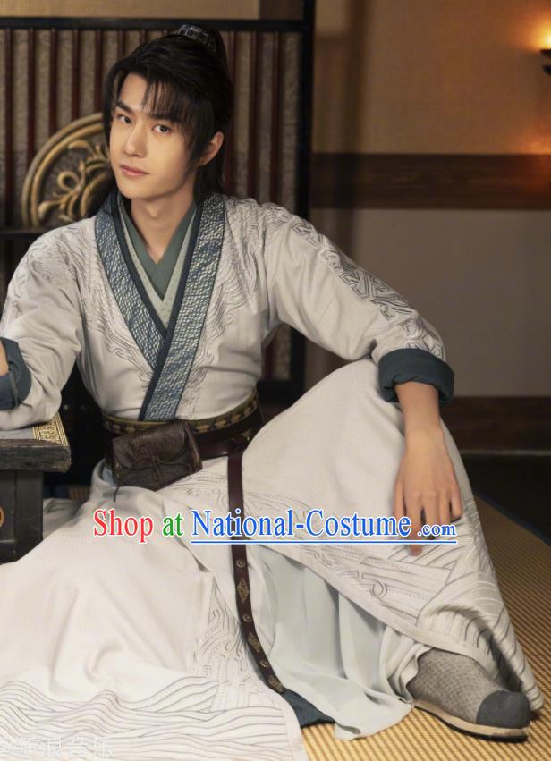 Chinese Martial Arts Apparels Wuxia Drama The Legend of Fei Xie Yun Clothing Ancient Swordsman Garment Costumes