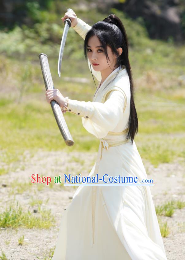 Chinese Traditional Martial Arts Dress Apparels Wuxia Drama The Legend of Fei Zhou Fei Clothing Ancient Swordswoman Garment Costumes