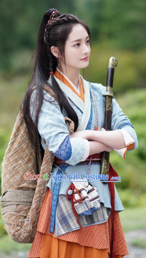 China Traditional Apparels Wuxia Drama The Legend of Fei Li Yan Clothing Ancient Swordswoman Garment Costumes