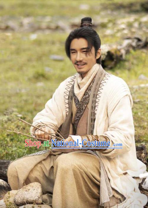 China Ancient Swordsman Garment Costumes Traditional Apparels Wuxia Drama The Legend of Fei Li Zheng Clothing