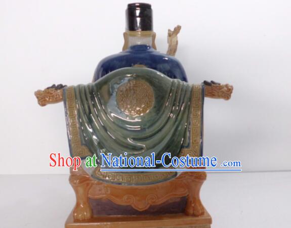 Chinese Handmade Arts Shi Wan Ceramic Figurine Tu Do Gong Porcelain Statue