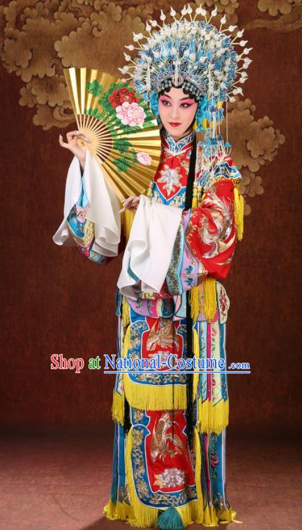 China Traditional Opera Princess Clothing Beijing Opera Diva Costume Peking Opera Hua Tan Dress Garments and Headdress