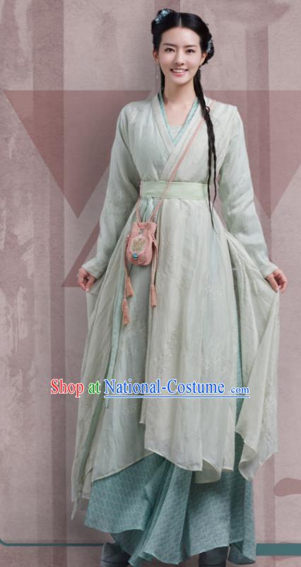 China Drama The Blessed Girl Li Sha Costumes Traditional Young Lady Clothing Ancient Saintess Dress Garments