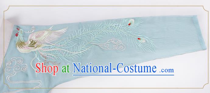 China Traditional Embroidered Hanfu Clothing Ancient Jin Dynasty Princess Costumes