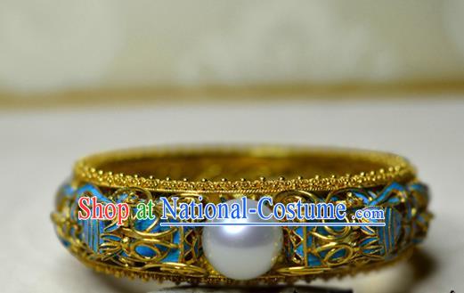 China National Filigree Bracelet Jewelry Traditional Handmade Cloisonne Bangle Accessories