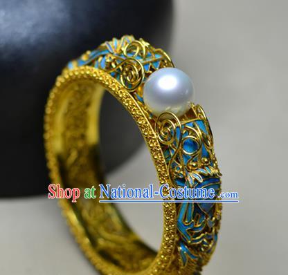 China National Filigree Bracelet Jewelry Traditional Handmade Cloisonne Bangle Accessories