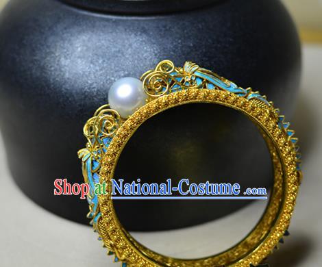 China National Filigree Bracelet Jewelry Traditional Handmade Cloisonne Bangle Accessories