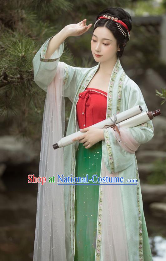 Ancient China Nobility Beauty Hanfu Clothing Traditional Song Dynasty Imperial Consort Historical Costumes