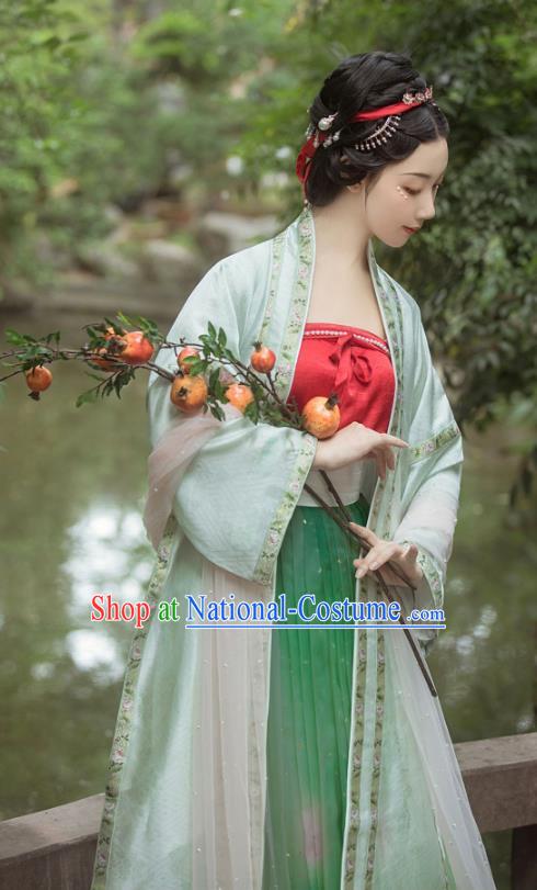 Ancient China Nobility Beauty Hanfu Clothing Traditional Song Dynasty Imperial Consort Historical Costumes