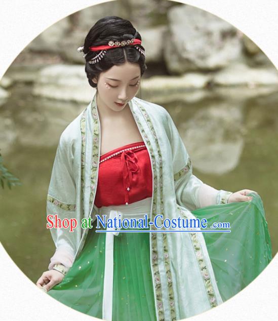 Ancient China Nobility Beauty Hanfu Clothing Traditional Song Dynasty Imperial Consort Historical Costumes