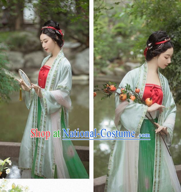 Ancient China Nobility Beauty Hanfu Clothing Traditional Song Dynasty Imperial Consort Historical Costumes