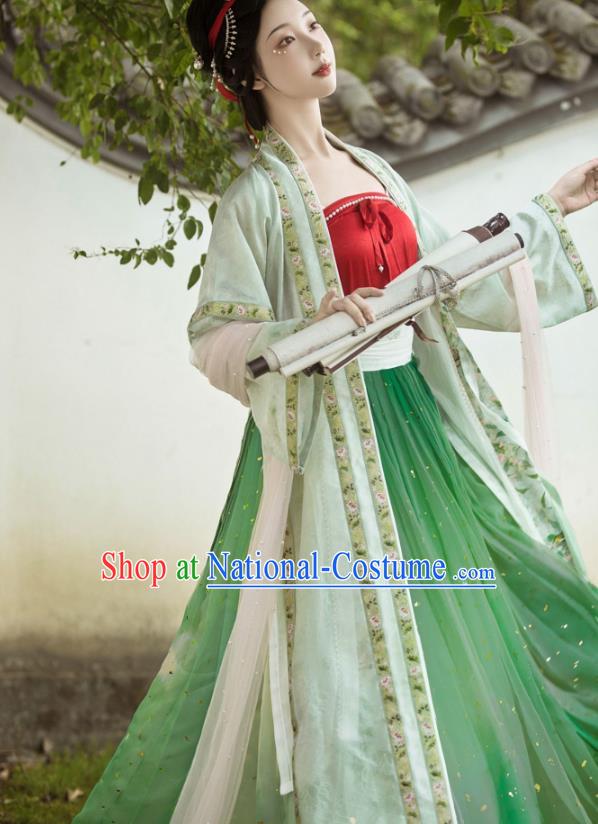 Ancient China Nobility Beauty Hanfu Clothing Traditional Song Dynasty Imperial Consort Historical Costumes