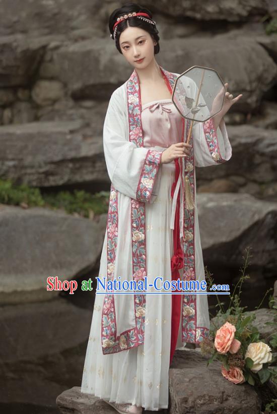 China Ancient Imperial Concubine Hanfu Clothing Traditional Song Dynasty Historical Costumes