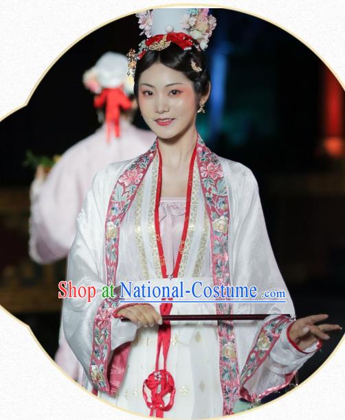 China Ancient Imperial Concubine Hanfu Clothing Traditional Song Dynasty Historical Costumes