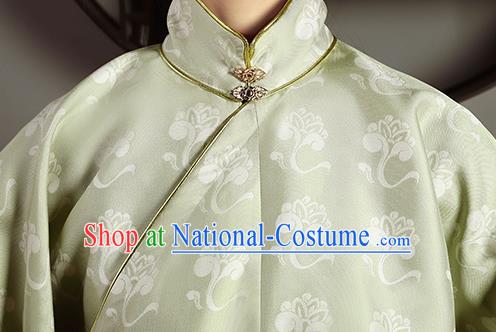 China Ancient Patrician Beauty Hanfu Dress Garment Traditional Ming Dynasty Aristocratic Lady Historical Costumes