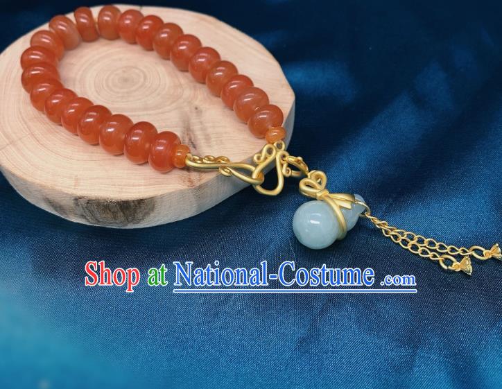 Handmade Chinese Wedding Bracelet National Agate Beads Wristlet Accessories