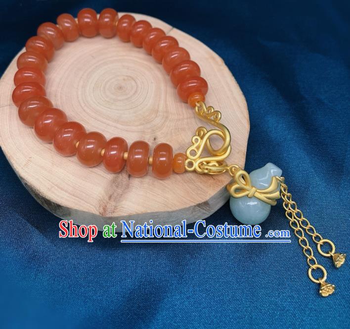 Handmade Chinese Wedding Bracelet National Agate Beads Wristlet Accessories