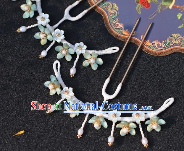 China Traditional Hair Accessories Hanfu Plum Blossom Hair Stick Classical Ming Dynasty Hairpin