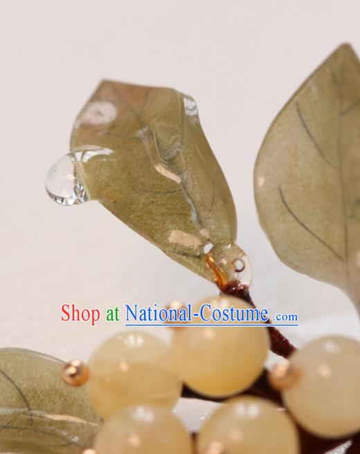 China Hanfu Hair Stick Traditional Ming Dynasty Princess Loquat Hairpin Classical Hair Accessories