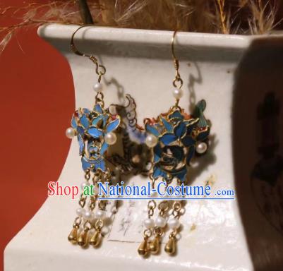 Handmade Chinese Traditional Culture Jewelry Pearls Earrings Cheongsam Ear Accessories