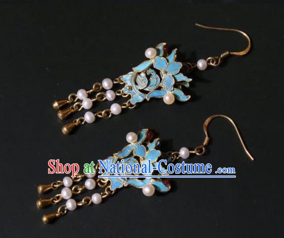 Handmade Chinese Traditional Culture Jewelry Pearls Earrings Cheongsam Ear Accessories