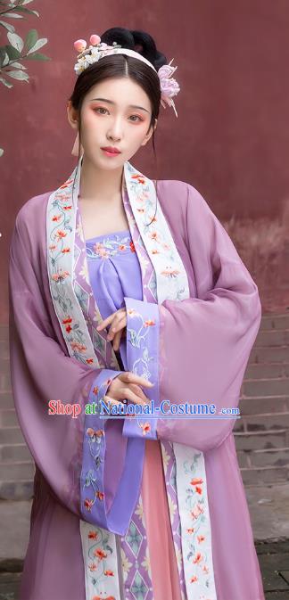 Traditional China Song Dynasty Palace Beauty Historical Clothing Ancient Imperial Consort Hanfu Dress Full Set