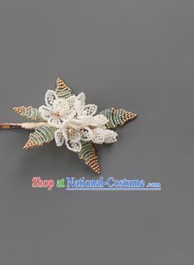 China Classical Beads Jasmine Flower Hair Stick Hair Accessories Traditional Song Dynasty Empress Hairpin