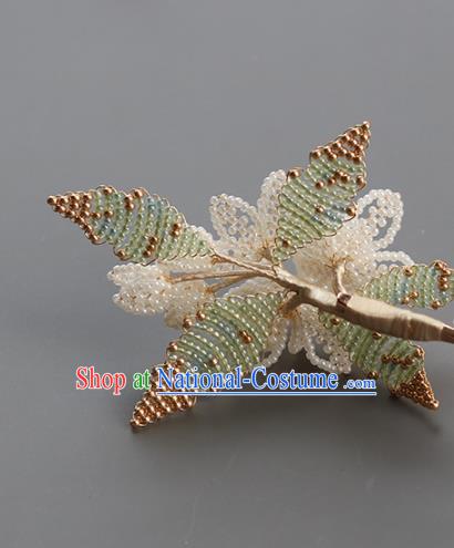 China Classical Beads Jasmine Flower Hair Stick Hair Accessories Traditional Song Dynasty Empress Hairpin