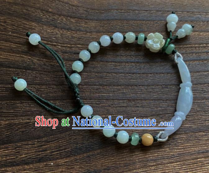 Chinese Traditional Wristlet Accessories Classical Hanfu Jade Bracelet